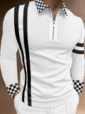 Polo Shirts Fall Men's Long Sleeve T-shirt Slim Polo Shirt