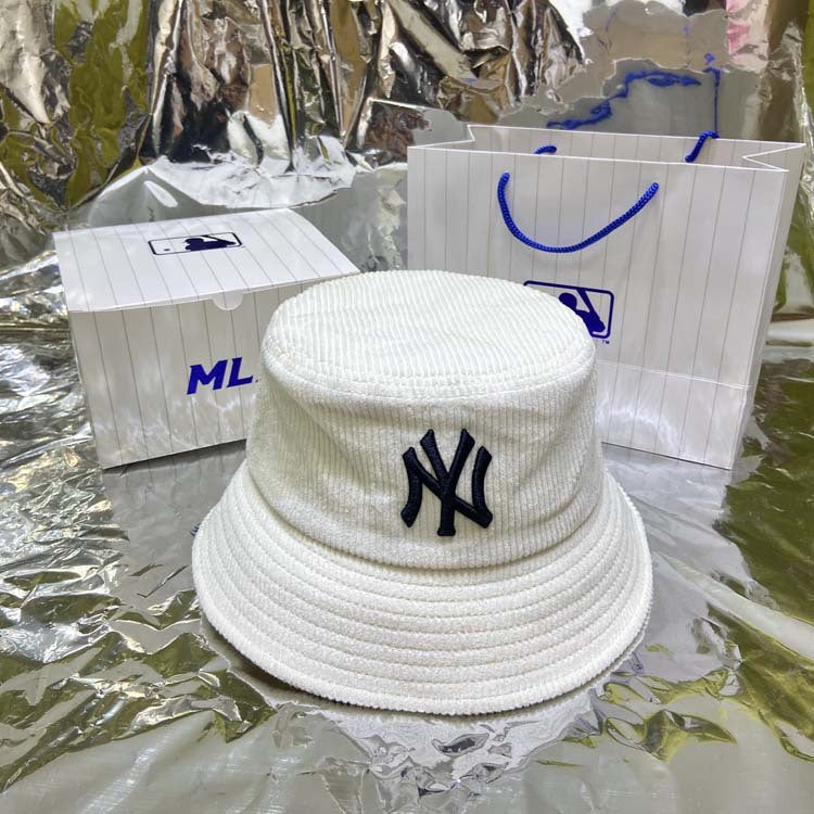 Yankee and Dogers Bucket Hat Corduroy Men and Women Fashion Bucket Hat