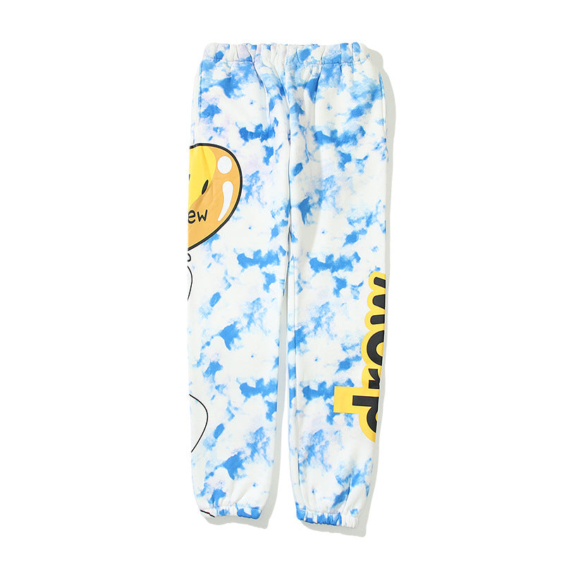 Justin Bieber Drew House Pants Balloon Printing Loose Sweatpants Men's and Women's Casual