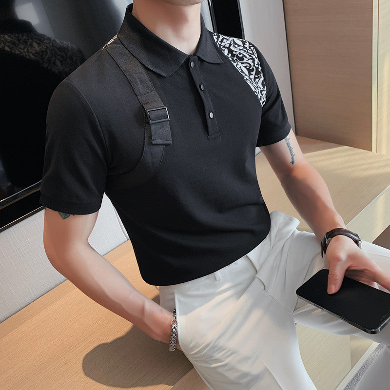 Men Polo Shirts Summer Men's Short-Sleeved Polo Shirt