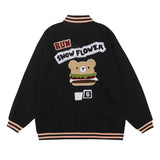 Letterman Jacket Outfit Senior Jackets Varsity Baseball Coat Men's Loose Jacket
