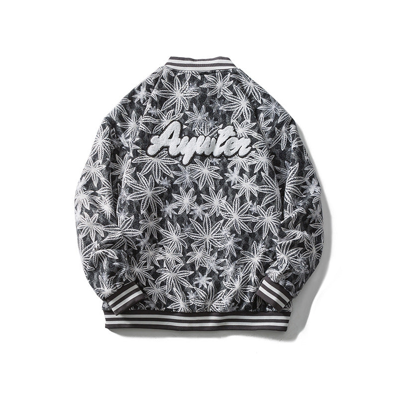 Letterman Jacket Outfit Senior Jackets Varsity Baseball Coat Autumn Printed Pattern Baseball Uniform