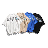 Man Summer T Shirt Cartoon Round Neck
