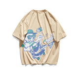 Men Tshirts Pattern Cartoon Short Sleeve T-shirt Men's Fashion Brand Multi-Color Cotton Cute Couple Half Sleeve T