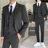 Seersucker Suit Set Three-Piece Set