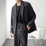 Seersucker Suit Men's Corduroy Loose Suit Coat