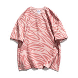 Zebra T Shirt Round Neck Pullover Zebra Pattern