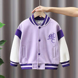 Toddler Girl Jackets Children's Clothing Girls' Baseball Jacket Jacket Sports and Leisure