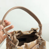 Yankees Shoulder Bag Denim Drawstring Messenger Bag Wide Shoulder Strap Women's Handbag