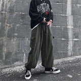 Men Cargo Pants Men's Autumn Loose Casual Trousers