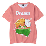 Dreamwastaken Novelty Hoodies Dream Merch Shirt Fashion Casual Exercise 3D Printed Short-Sleeved T-shirt