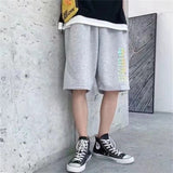 Summer Men Shorts Straight Cropped Pants Loose