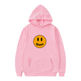 Smiley Face Hoodie Smiley Cartoon Printed Hoodie Men's Coat