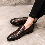 Indo Western Shoes Summer Casual British Leather Shoes Loafers Peas Shoes