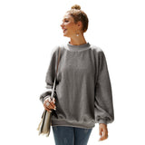 Women Sherpa Jacket Brushed Hoody Women's Autumn and Winter Pullover Long Sleeve Plush Teddy Plush Top