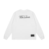 We11done Hoodie Graffiti round Neck Loose Men's and Women's Long Sleeves Sweatshirt