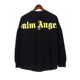 Palm Angels Back Letter Printing High Street Loose Base Shirt Long-Sleeve T-shirt