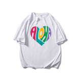 Men's T-shirt Love T-shirt Men's Summer Loose Oversize Cotton Black, Short Sleeve Top