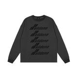 We11done Hoodie Letter round Neck Loose Men's and Women's Sweater