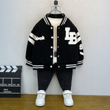 Toddler Boys Jackets Children's Baseball Uniform Coat for Boys Spring and Autumn