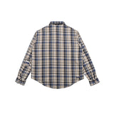 Mens Flannel Jacket Destroyed Plaid Shirt Flannel Vibe Style Shirt Coat