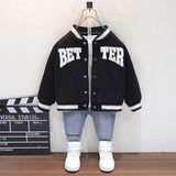 Toddler Boys Jackets Boys' Baseball Jacket Coat for Children Spring and Autumn