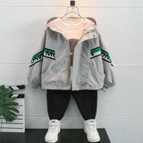Toddler Boys Jackets Boys' Coat Spring and Autumn Hooded Style