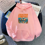Slogan Graphic Hoodie Baggy Coat Velvet Padded Hooded Sweatshirt