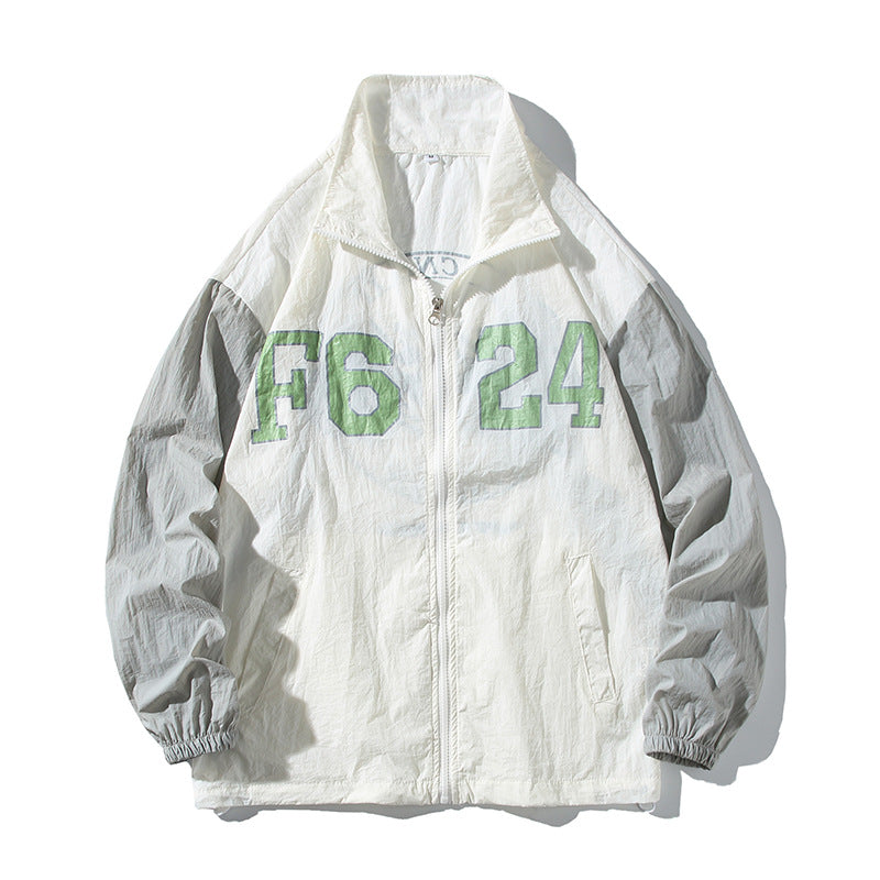Varsity Jacket Stand-up Collar Jacket