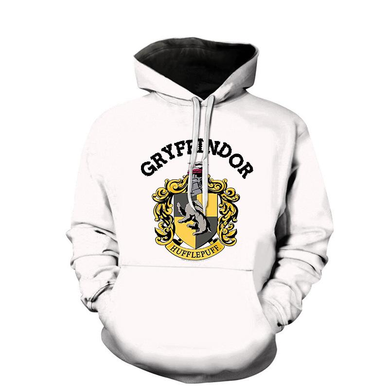 Slytherin Hoodie Spring and Autumn Printed Fashion Hoodie plus Size Retro Sports