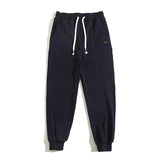 Man Fall Winter Outfis Winter Sports Drawstring Sweatpants Knitted plus Fluff Casual Pants