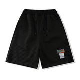 Men Tshirts High Street Retro Easy Matching Solid Color Loose Sports and Leisure Shorts Men Couple