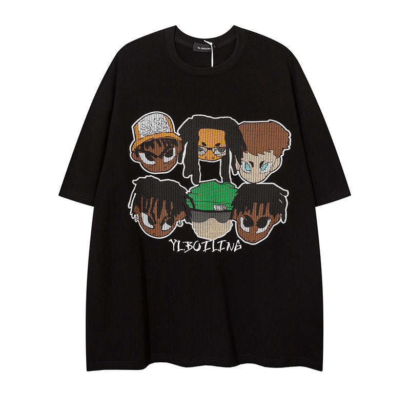 Man Tees Men's Short-Sleeved T-shirt Trendy Summer Loose