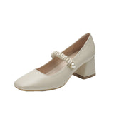 Nude Wide Fit Block Heels