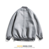 Varsity Jacket for Men Fashion Retro Baseball Uniform Baggy Coat Baseball Jackets