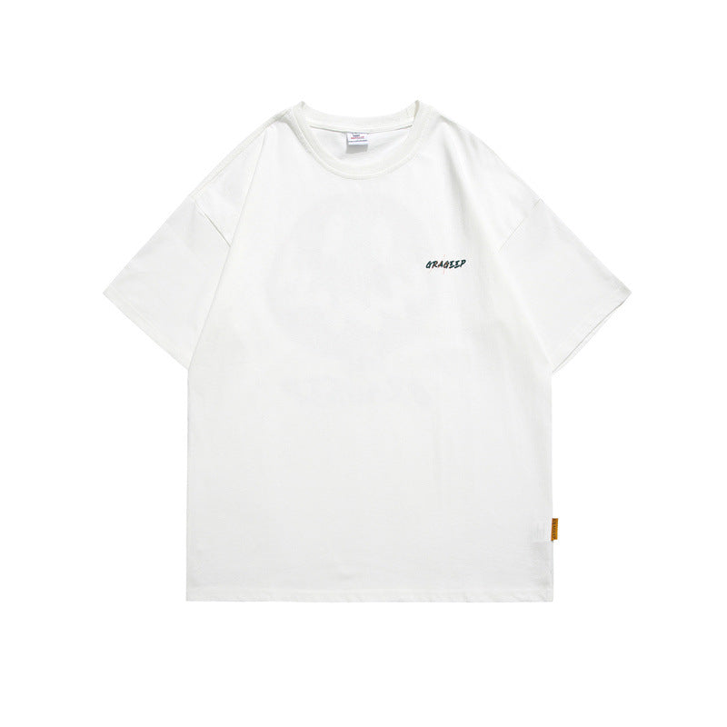 Man Summer T Shirt Printed Round Neck Half Sleeve