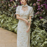 Women cottagecore Dress Summer Vintage Skirt Dress Mid-Length Skirt