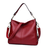 The Teacher Tote Spring and Autumn Fashion Genuine Leather Women Bag Portable Crossbody Bag Cowhide