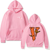 999 Vlone Hoodie Letter Sweater Men and Women Loose Long Sleeve Hip Hop