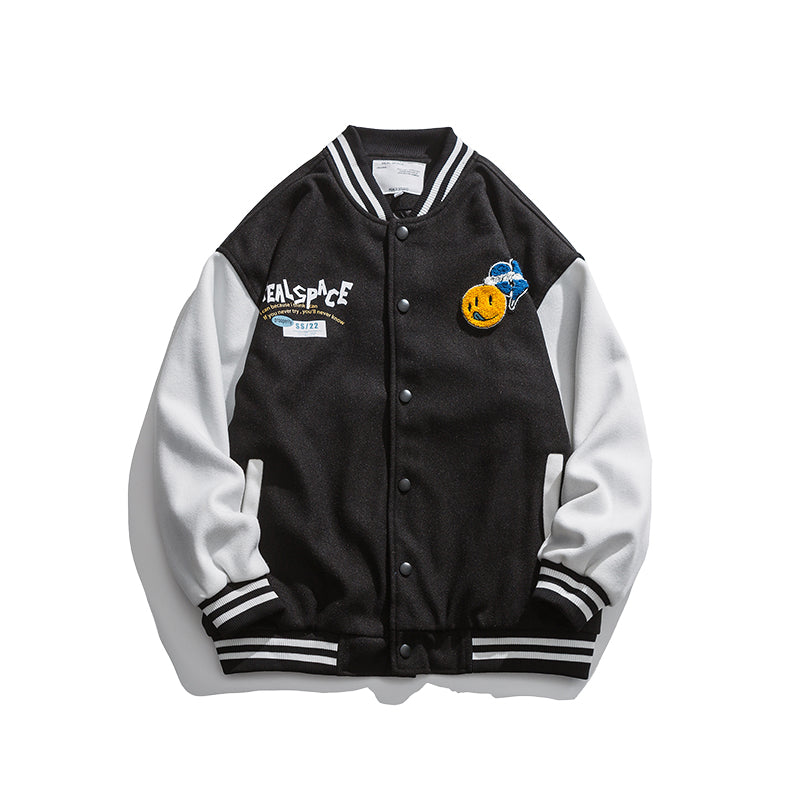 Letterman Jacket Outfit Senior Jackets Varsity Baseball Coat Autumn Baseball Uniform Men's Jacket