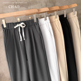 Men Suit Pants Straight Loose Casual Pants