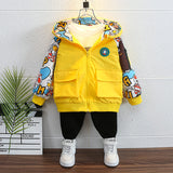 Toddler Boys Jackets Boy's Trench Coat Ultraman Hooded Top