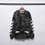 Off White Sweatshirts Arrow Cotton Terry Round Neck Sweater Owt Women Coat Off White Sweatshirts Tshirt for Men