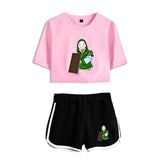 Dreamwastaken Men's Novelty Hoodies Dream Merch Shirt Printed Sexy Navel Exposed T-shirt Shorts Set