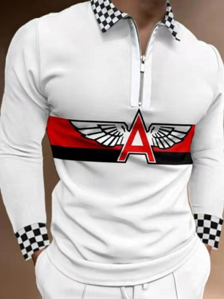 Polo Shirts Fashion Long Sleeve Men's Polo Shirt