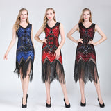 The Great Gatsby Daisy Dress Vintage Women's Sequined Dress Bridesmaid Dress
