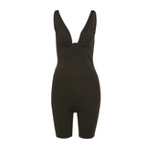 Summer Women's New Collection Sexy Cutout Sleeveless Low-Cut High Waist Tight Casual Sports Jumpsuit