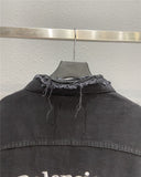 Spray Painted Jacket Denim Jacket Coat Fall Winter Coat