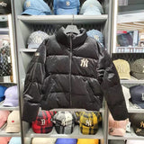 Yankees Winter Couple's NY Stand Collar Velvet down Bread Coat