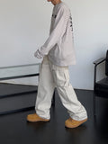 Men Cargo Pants Loose Straight Cargo Pants Men's and Women's Pants